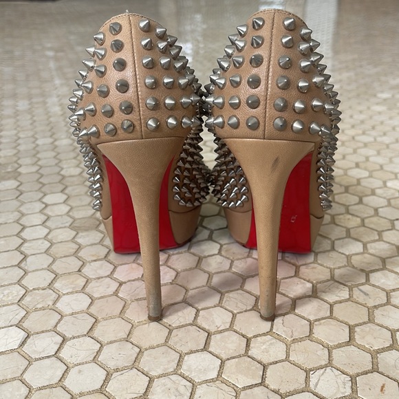 Women's Christian Louboutin, Bianca Spikes 140, 39 EU, 9 US - Picture 3 of 7